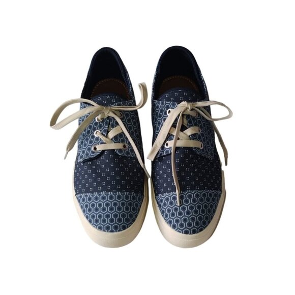 SUN STONE, Printed lace-up sneakers, for men, blue, Size 10M, NWOT. - Picture 3 of 5